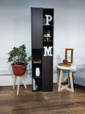 Estante Biblioteca Moderno Con Dos Puertas 10 Repisas