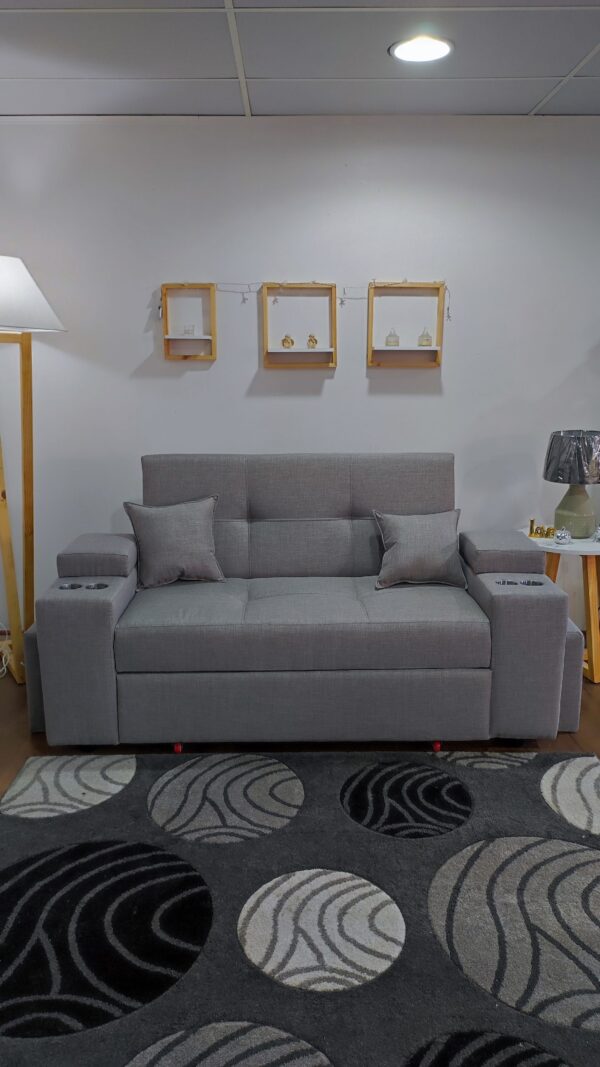 Sofá cama modelo Valparaíso con dos Puff