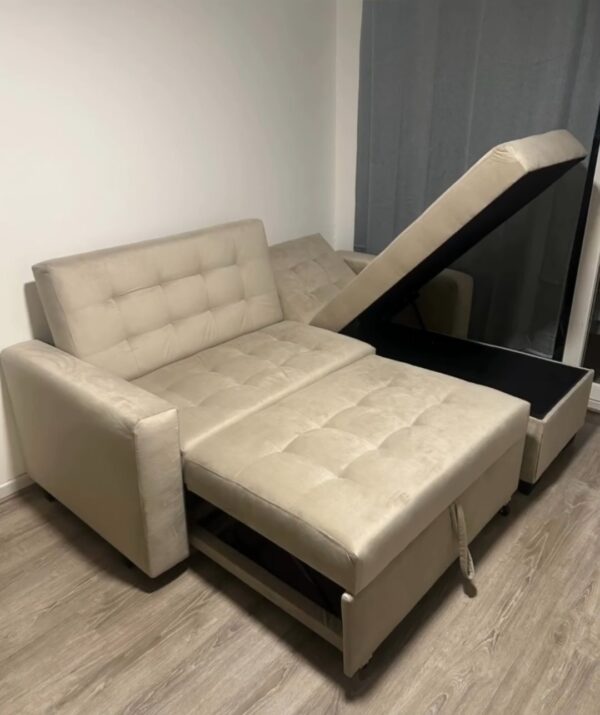 Sofa seccional Valdivia cama con Baúl